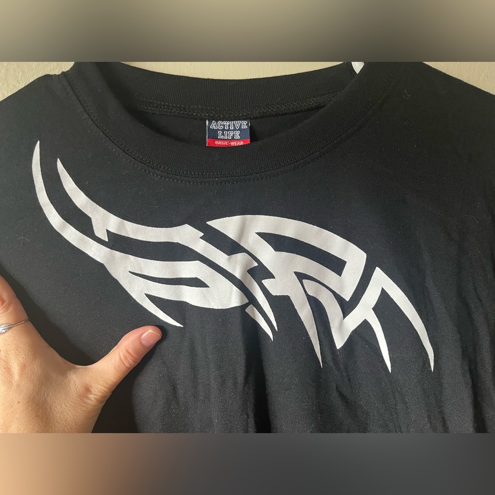 Active Life Basic Wear Black Turtle Shirt - image 3